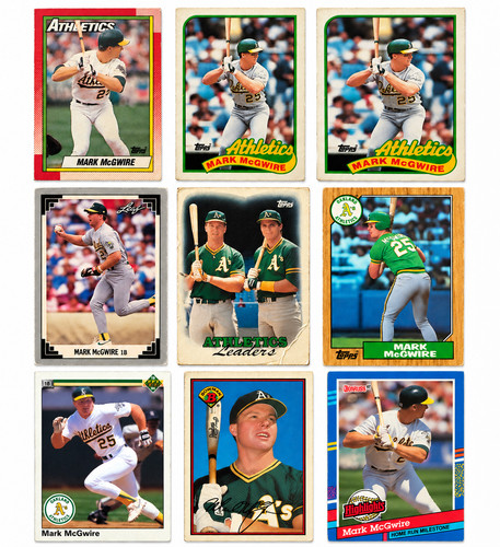 Mark mcgwire card lot - mark, 9