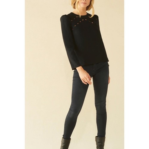 Black corus top blouse - top,